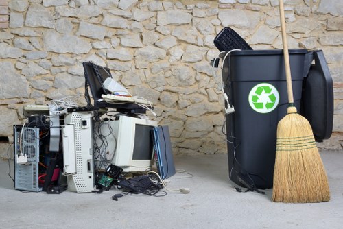 Clean and organized construction site post waste clearance