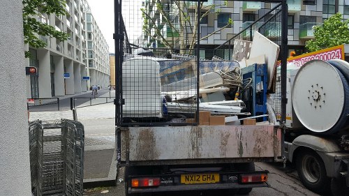 Professional waste clearance services in action